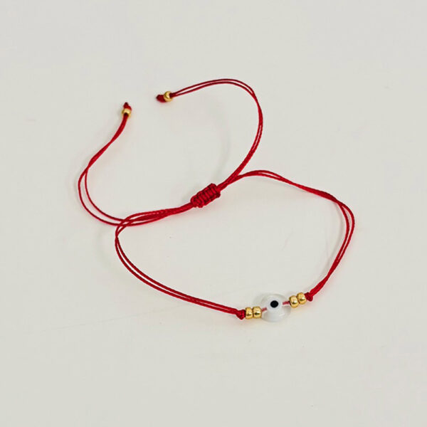 Red Thread Bracelet with Selenite Eye: A Light in the Storm