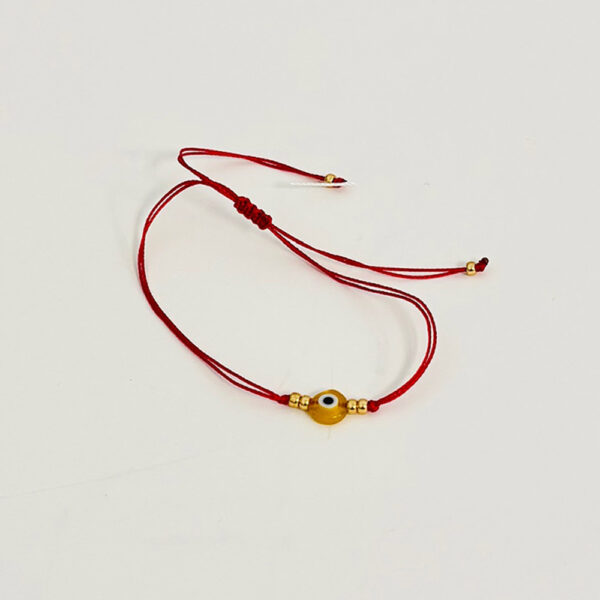 Red Thread Bracelet with Citrine Eye: Spark of Light, A Path to Wholeness