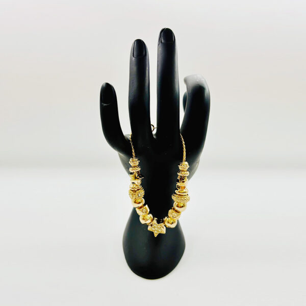 Starlight Blessings: Golden Bracelet with Zirconia Stars