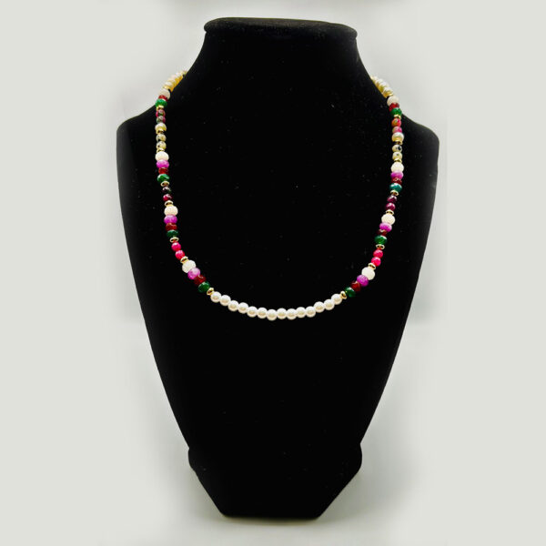 Testament of Life: Handcrafted Necklace with Semiprecious Stones