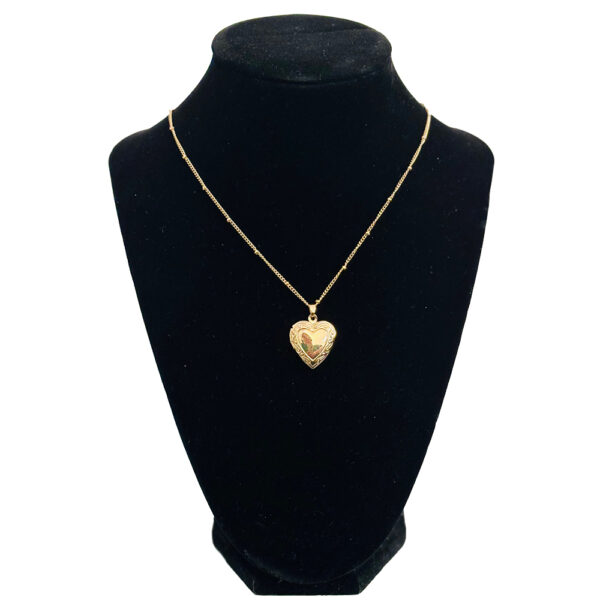 Golden Heart Pendant Necklace